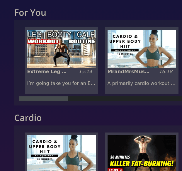 NYN Fitness - Dynamic Workout Recommendation App project screenshot